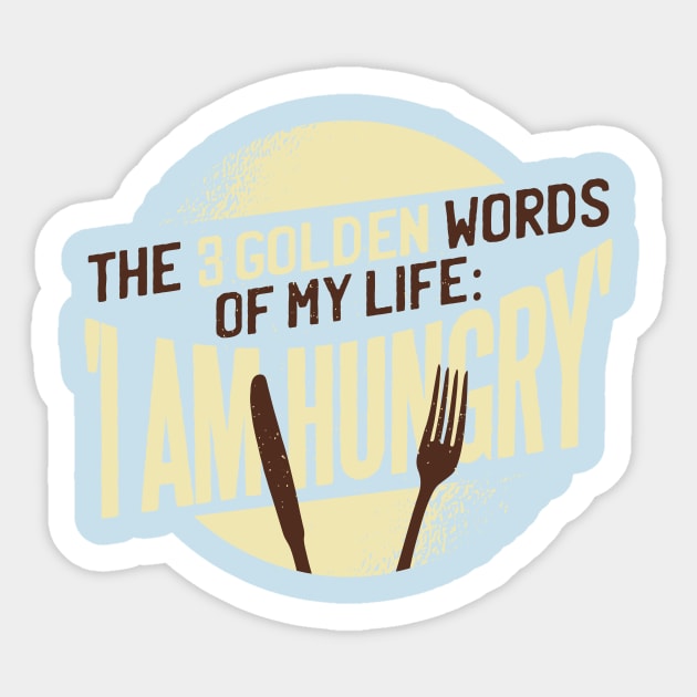 I Am Hungry Design Sticker by LR_Collections